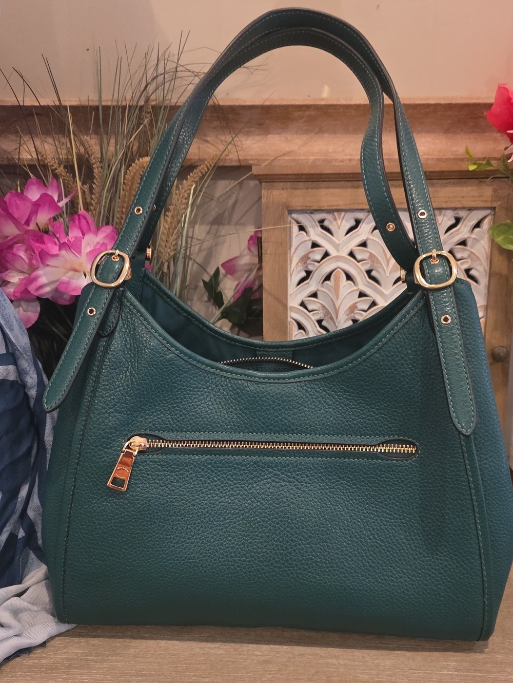 Coach Erin Shoulder Bag In Emerald Green NWOT